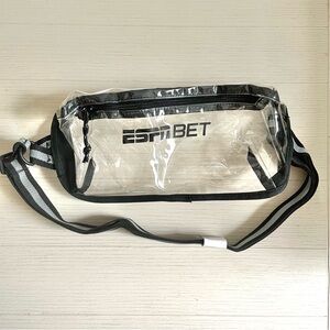 Clear ESPN Black Waist Bag Fanny Pack